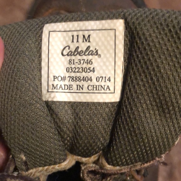 CABELA'S Dry Plus Waterproof Camo Hiking Hunting Boots Men’s size 11 M 81-3746 - Picture 3 of 5